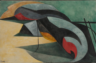 Les ombres sur la grève, 1962.